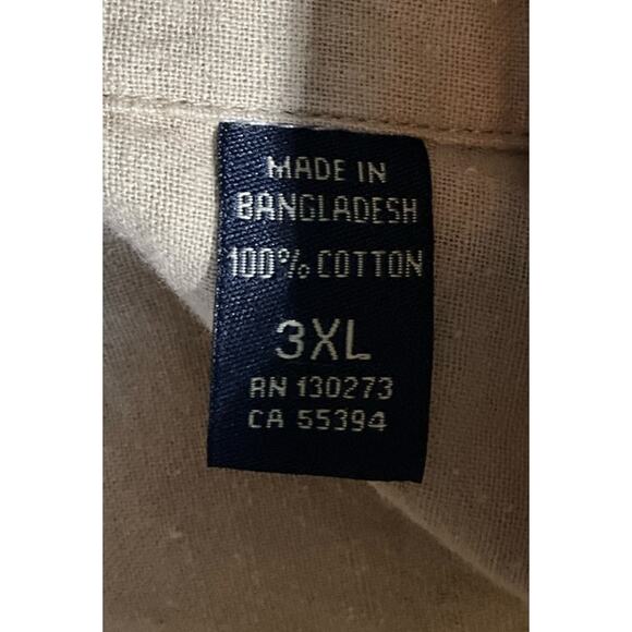 Men's Wrangler Short Sleeve Button Up Shirt, Size 3X Yellow Brown Gray Plaid - Picture 4 of 8